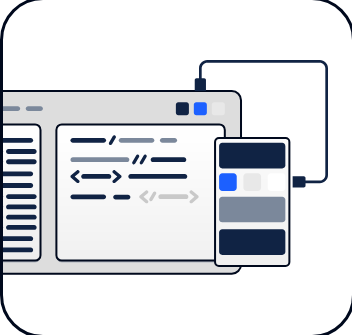 Code editor illustration
